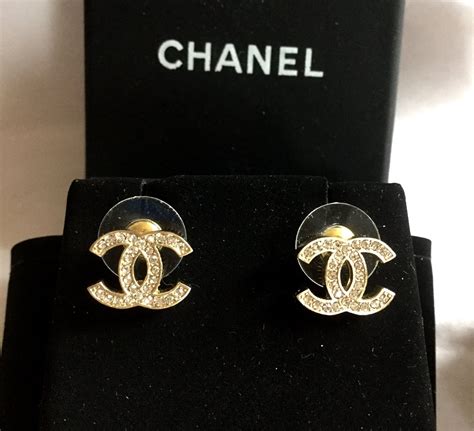 chanel gold cc logo earrings|Chanel earrings cc price uk.